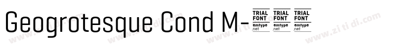Geogrotesque Cond M字体转换